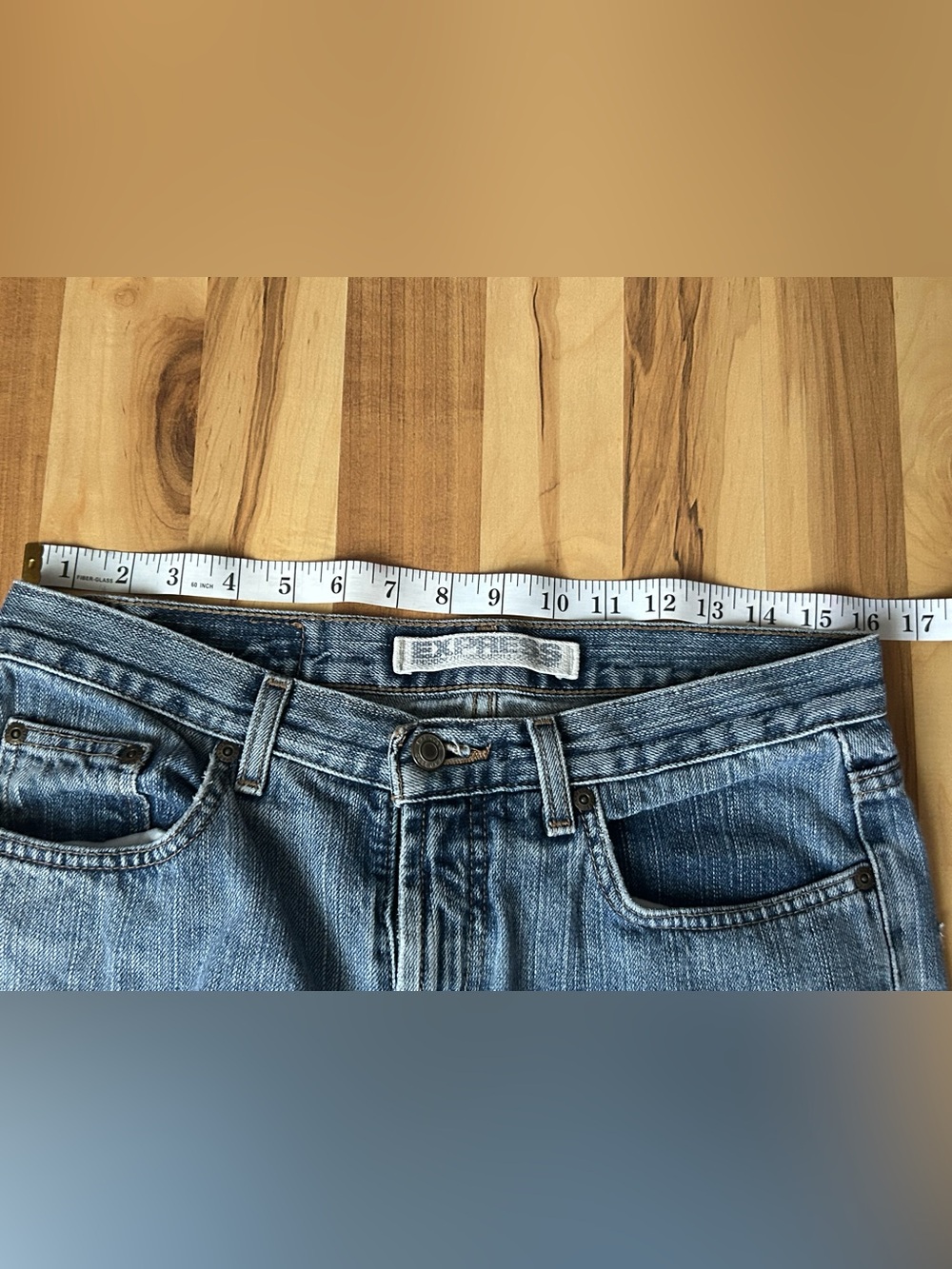 Express Low Rise Flare Jeans - Picture 2 of 8